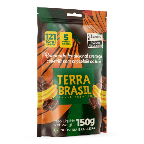BANANADA CREMOSA CHOCOLATE AO LEITE 150G - POUNCH C/5un.