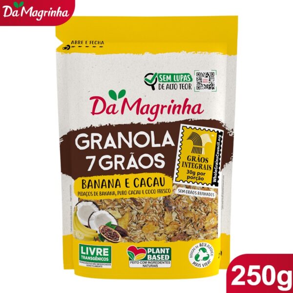 Granola 7 Grãos 250G - Banana e Cacau