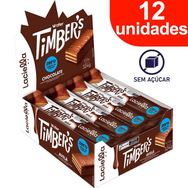 Laciella Timbers Avelã Zero Açúcar 12x27G