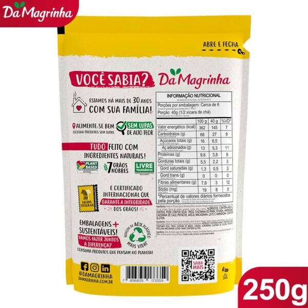 Granola 7 Grãos 250G - Banana e Cacau