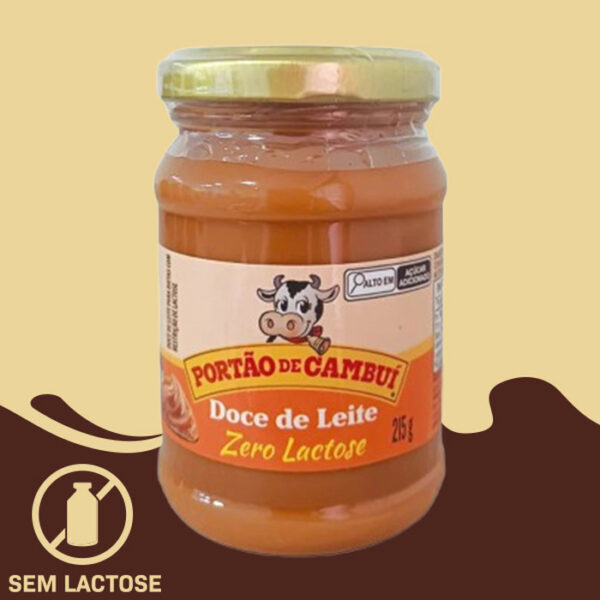 Doce de Leite Pastoso SEM LACTOSE - Sem Amido 215G - Portão de Cambuí
