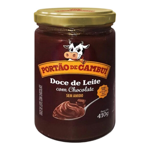 Doce de Leite com Chocolate 410G Pastoso - Sem Amido / Portão de Cambuí