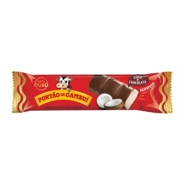Doce de Leite c/ Coco Coberto c/ Chocolate Ouro 990G DISPLAY 30un X 33g