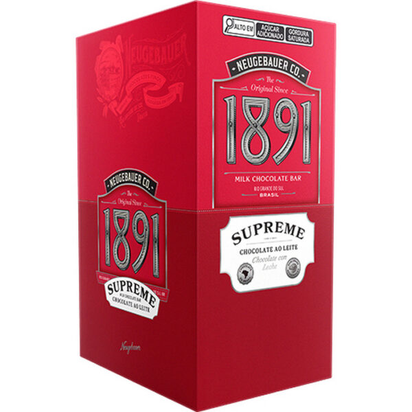 TABLETE 1891 SUPREME LEITE (10x90g)