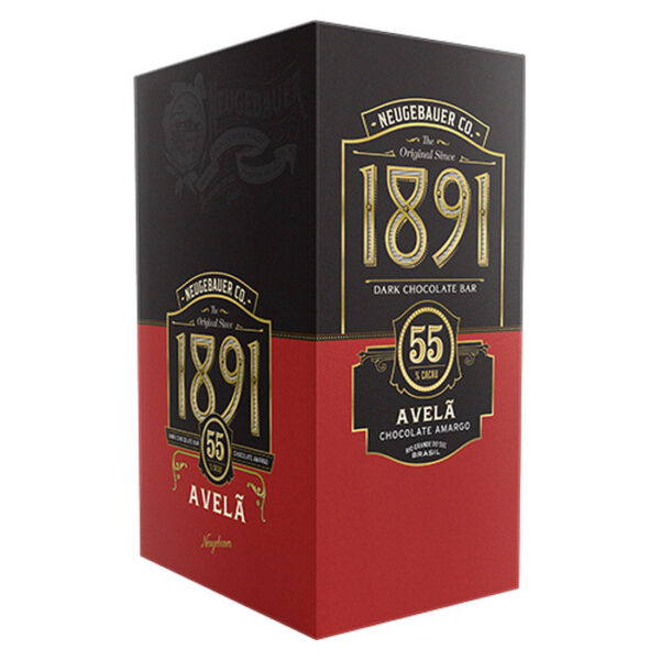 TABLETE 1891 AVELÃ 55% (10X90G)