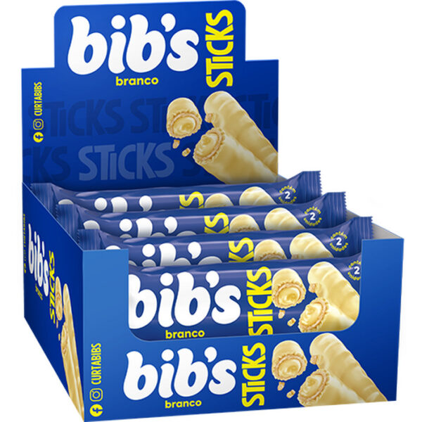 BIBS STICKS BRANCO (16X32G)