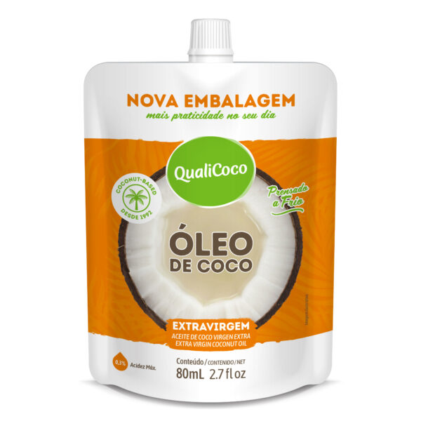 Sachê Óleo de Coco ExtraVirgem 80ML QualiCoco