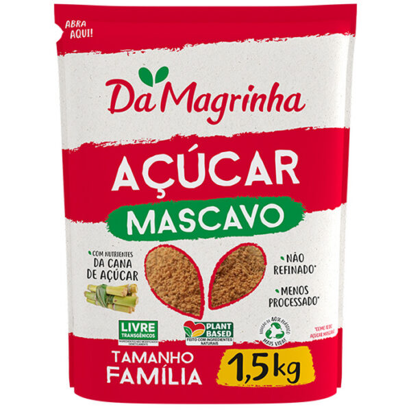 AÇÚCAR MASCAVO 1,5 KG