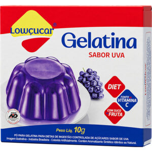 GELATINA LOWCUCAR UVA 10G