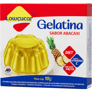 GELATINA LOWCUCAR ABACAXI 10G