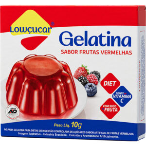 GELATINA LOWCUCAR FRUTAS VERMELHAS 10G